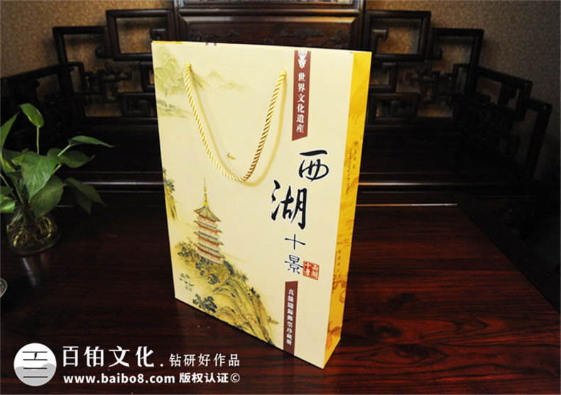 西湖十景中式復(fù)古卡書(shū)裝訂設(shè)計(jì)-成都卡書(shū)制作