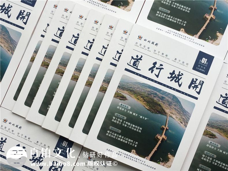 單位內(nèi)部期刊制作-軌道工程公司項(xiàng)目專(zhuān)刊雜志設(shè)計(jì)規(guī)劃-四川路橋