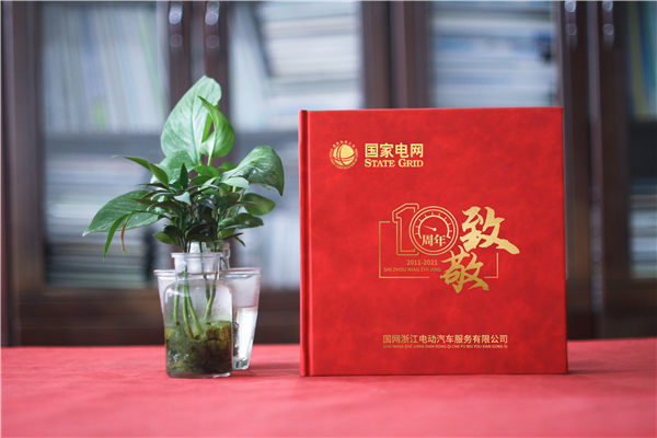 企業(yè)十周年慶典圖畫冊-國家電網(wǎng)公司成立10周年贈(zèng)送成長紀(jì)念冊