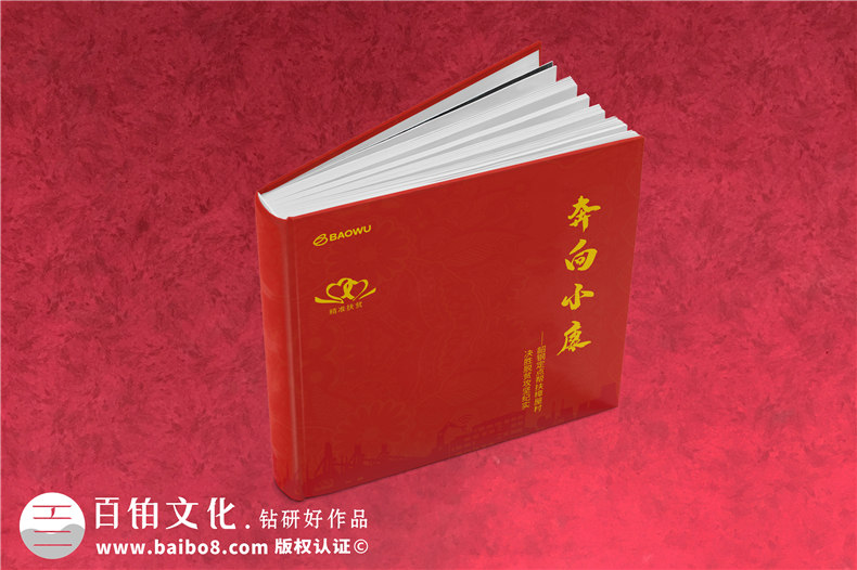 定點(diǎn)幫扶決勝脫貧攻堅(jiān)紀(jì)實(shí)勝利相冊設(shè)計(jì)-扶貧畫冊制作