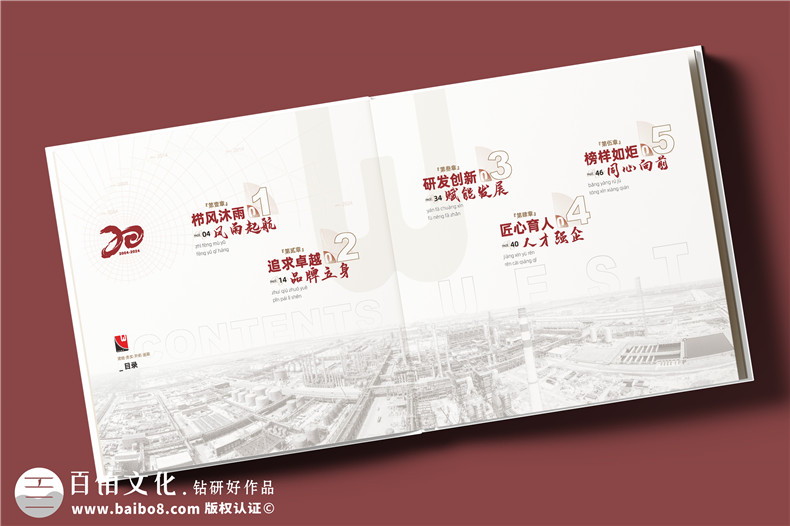 化工企業(yè)20周年紀念冊設計定制--鐫刻輝煌,展望未來?