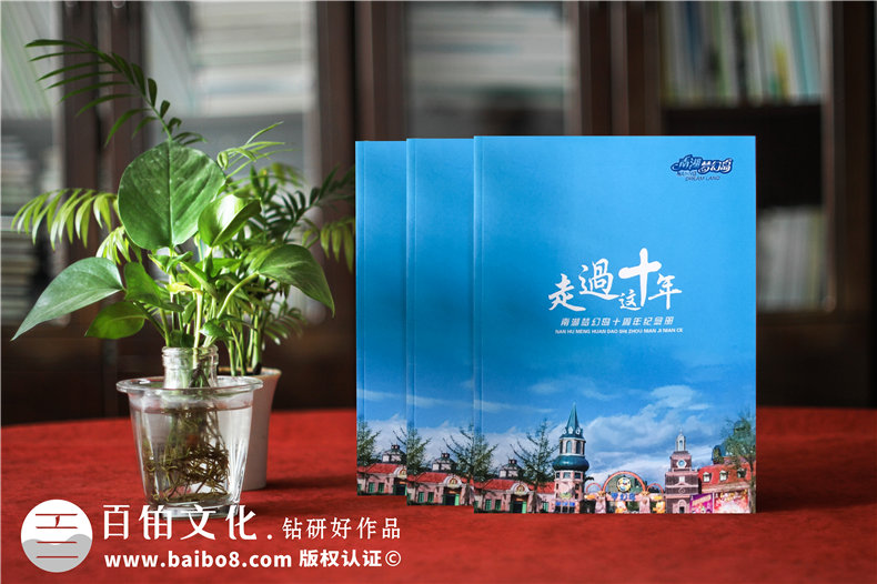 企業(yè)成立十周年文化畫冊設(shè)計-園區(qū)10年成長紀念相冊式宣傳冊策劃