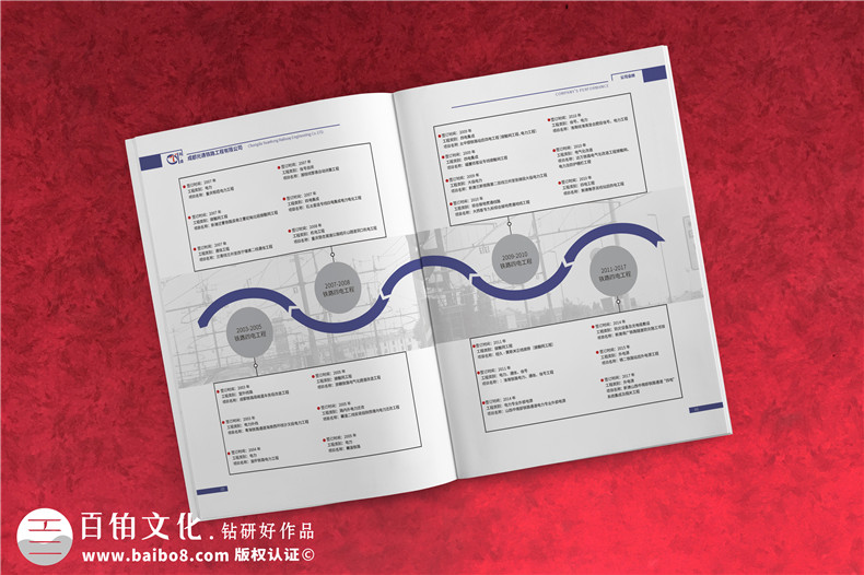 鐵路工程公司業(yè)務(wù)宣傳冊設(shè)計(jì)-建筑路橋施工單位品牌畫冊制作