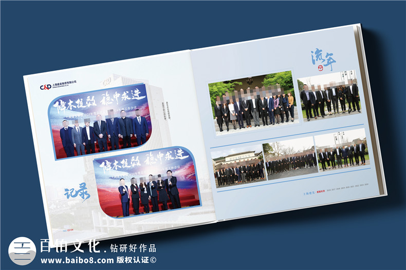 物流公司領(lǐng)導(dǎo)離任紀(jì)念冊(cè)-單位送員工的工作回顧相冊(cè)